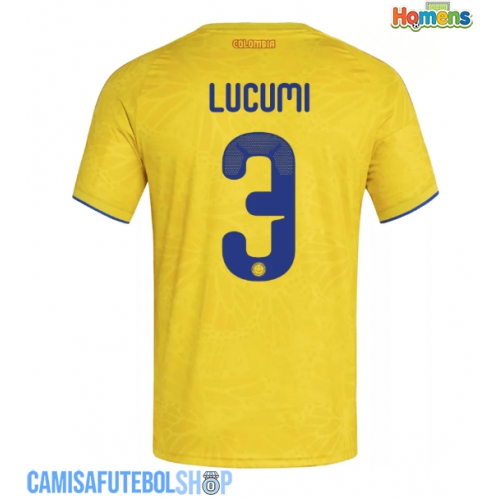 Camisa de time de futebol Colômbia Jhon Lucumi #3 Replicas 1º Equipamento Mundo 2026 Manga Curta